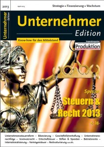 Unternehmeredition_Steuern_Recht_2013