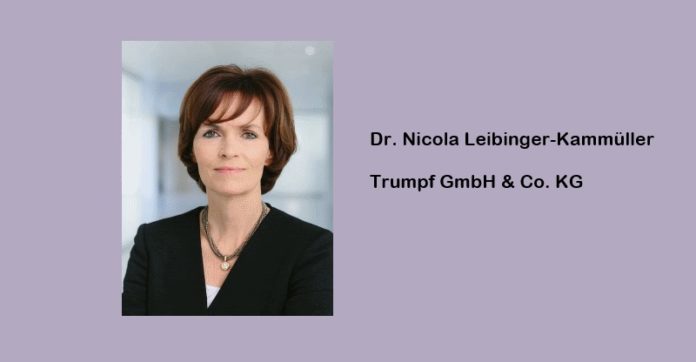 Nicola Leibinger-Kammüller3 Für das Transatlantische Freihandeslabkommen: Dr. Nicola Leibinger-Kammüller, Vorsitzende der Geschäftsführung der Trumpf Gruppe.