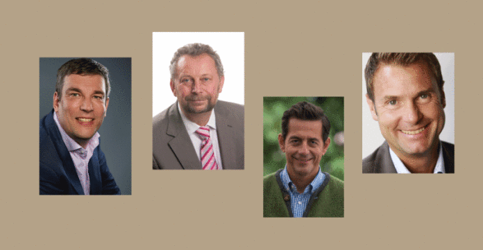 Vermögensumfrage Reden über ihre Geldanlage: Timo Burger, Hermann Weiffenbach, Klaus Hammelbacher und Wolfgang Schmidt-Gorbach (v.l.).