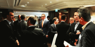 Mischte sich unters Volk: Metabo-Cef Horst W. Garbrecht bei der Veranstaltung im Bayerischen Hof.