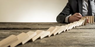 Misserfolg im Unternehmen: Die Kosten werden nicht an das verkleinerte Umsatzniveau angepasst und das Unternehmen rutscht in die Krise.