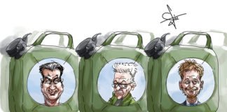 Heute Benzinkanister für alle Aprilscherz