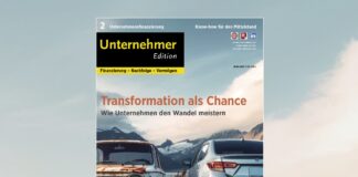 Die zweite Ausgabe der Unternehmeredition 2/2024 mit Schwerpunkt "Unternehmensfinanzierung" ist erschienen.