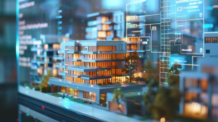 Miniature modern condo building models displayed on a digital screen with real-time property listings, showcasing the integration of technology in the real estate market. Wer sein Unternehmen verkaufen will, sollte schon Jahre vor dem Exit beginnen, die richtigen Weichen zu stellen.