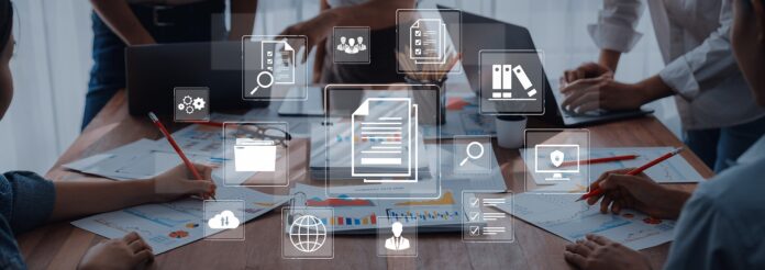 Corporate document management and information system for business compliance. Fermion