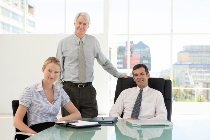 Portrait of a Board of business directors in the office