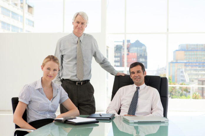 Portrait of a Board of business directors in the office